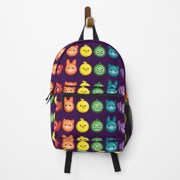 Item preview, Friendly Animal Rainbow Buttons designed and sold by ElephantShoe.