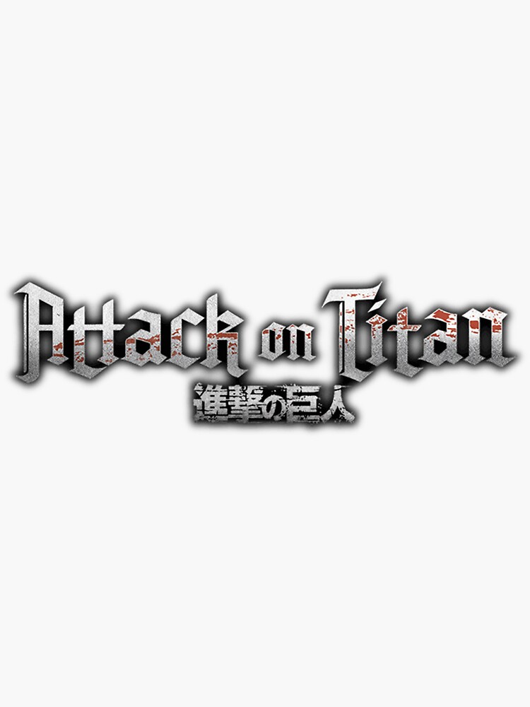 "Attack on Titan Logo" Sticker for Sale by levis-drip | Redbubble