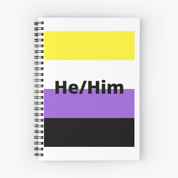 Item preview, Nonbinary flag with He/Him pronouns designed and sold by PridefulApparel.