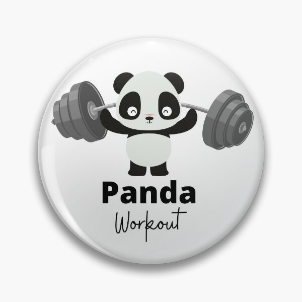 Cute Panda Lifting Weights Gym Panda Lover Gift Funny Gym Workout Panda  Lover Gift for Boys Girls Men Women Throw Pillow, 18x18, Multicolor