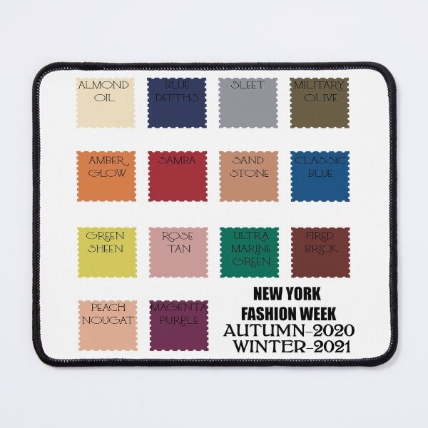 Item preview, ALL THE COLORS NAMED FROM New York Fashion Week Autumn - Winter 2020 - 2021 LITTLE STAMPS designed and sold by ozcushions.