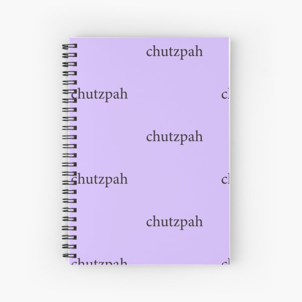 Jewish - Yiddish expressions CHUTZPAH Sticker for Sale by TheHappyDoe