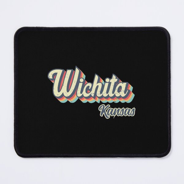 Item preview, Wichita city Kansas Retro Vintage 70s rainbow designed and sold by Teelogic.