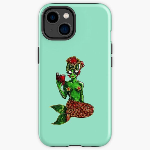 Poppy-Haired Mermaid iPhone Tough Case