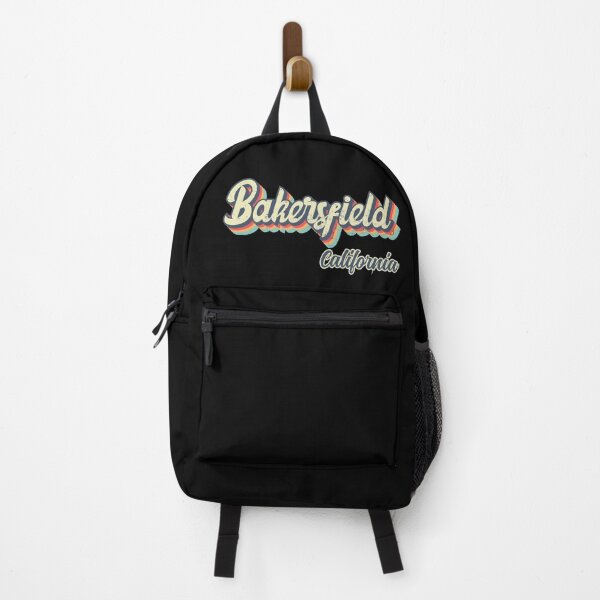 Item preview, Bakersfield city California Retro Vintage 70s rainbow designed and sold by Teelogic.