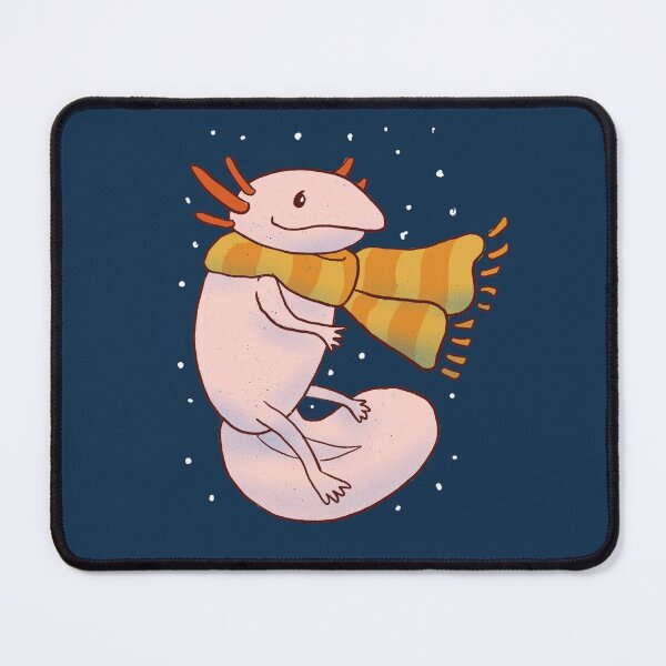 Item preview,  Cute pink axolotl with scarf - funny and cute designed and sold by Patrick Gervacio.