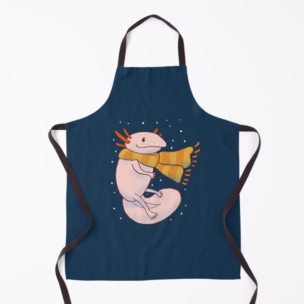 Item preview, Cute pink axolotl with scarf - funny and cute designed and sold by Patrick Gervacio.
