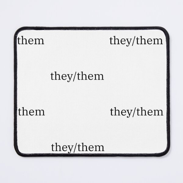 Item preview, they/them blck designed and sold by WeLovePlantsToo.