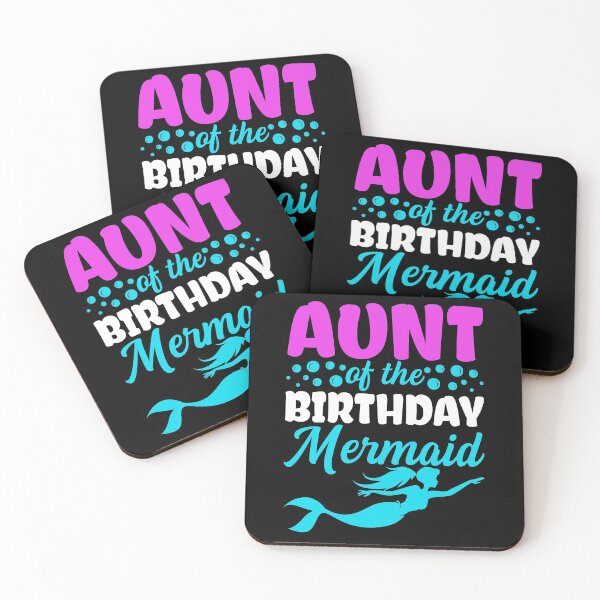Item preview, AUNT OF THE BIRTHDAY MERMAID designed and sold by fatshirt.