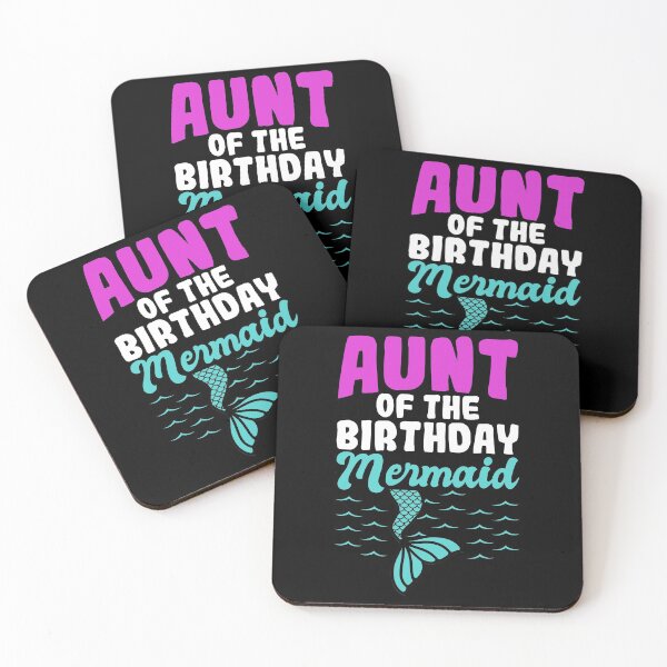 Item preview, AUNT OF THE BIRTHDAY MERMAID designed and sold by fatshirt.