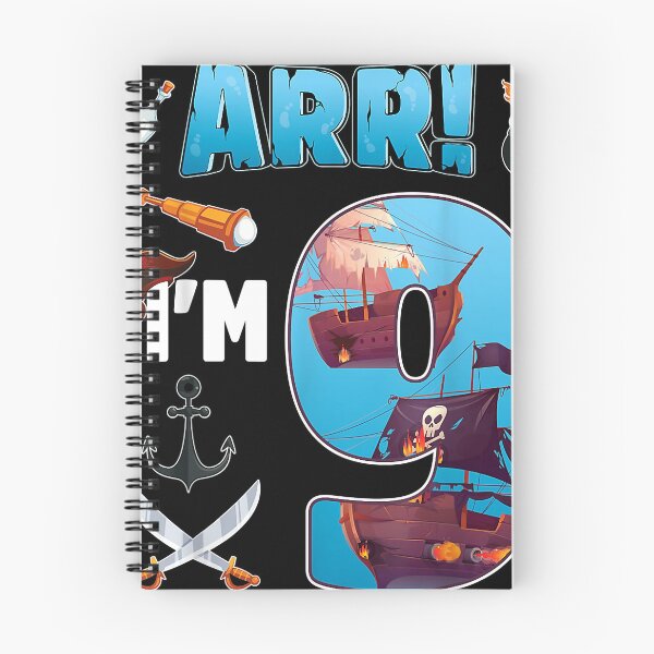 Item preview, 9 Year Old Pirate B-day Party 9th Birthday ARR ship Pirate designed and sold by adrianrefugio.