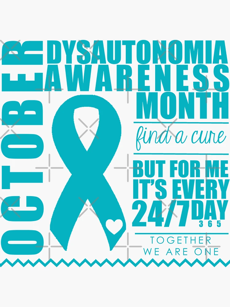 Dysautonomia Awareness Month 2 Sticker for Sale by Nisa Katz