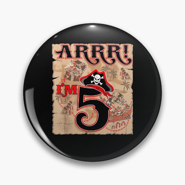 Item preview, ARR I'm 5 Pirate Birthday Boys 5th B-Day Pirate Theme Party designed and sold by adrianrefugio.