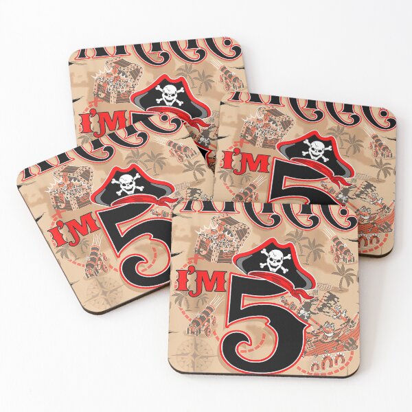 Item preview, ARR I'm 5 Pirate Birthday Boys 5th B-Day Pirate Theme Party designed and sold by adrianrefugio.