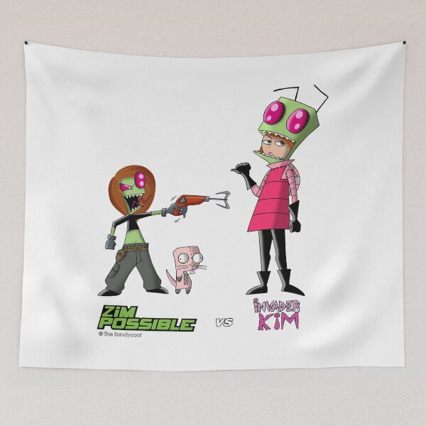 Item preview, Zim vs Kim cartoon designed and sold by SanduskyPaticia.