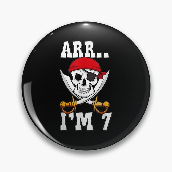 Item preview, Arr.. I'm 7 Pirate Themed 7th Birthday Party Boy Captain designed and sold by adrianrefugio.