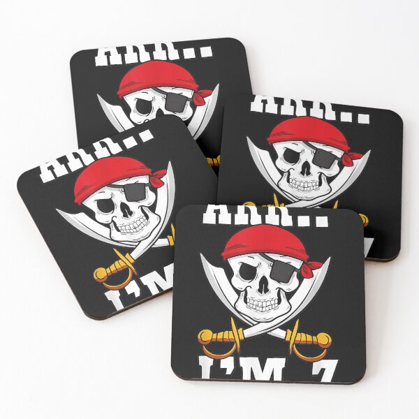 Item preview, Arr.. I'm 7 Pirate Themed 7th Birthday Party Boy Captain designed and sold by adrianrefugio.