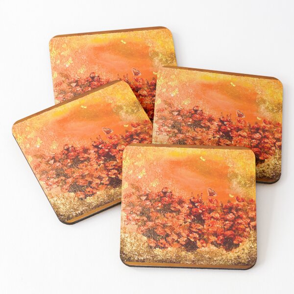 Item preview, Euphoria, nature, poppies, sun, butterflies designed and sold by evjennyart.