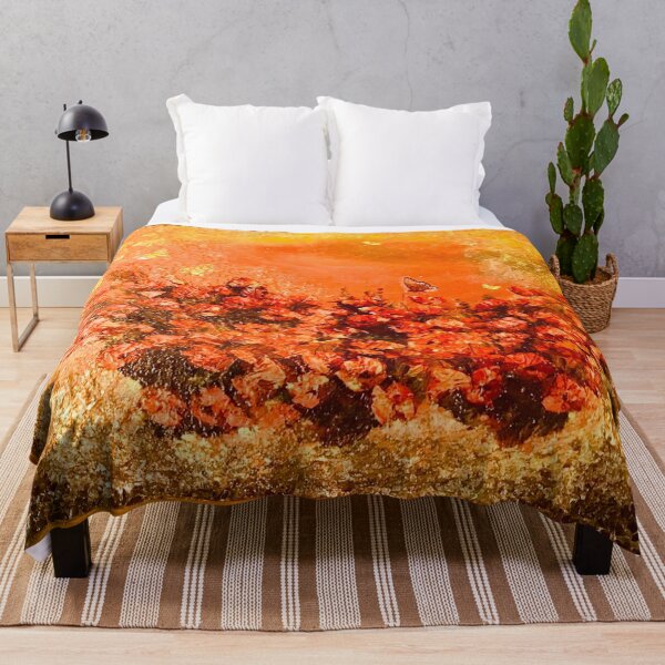 Item preview, Euphoria, nature, poppies, sun, butterflies designed and sold by evjennyart.
