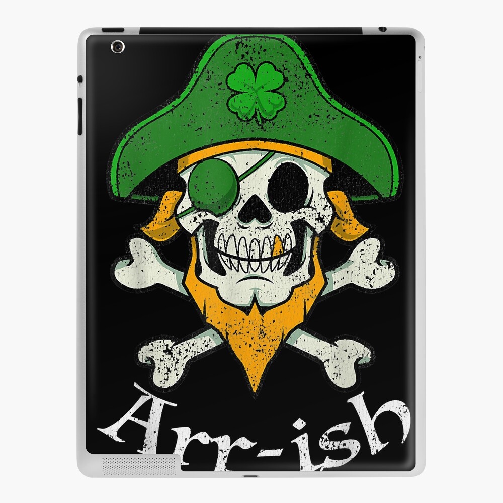 St. Patrick's Day Shirt Arrish Irish Pirate T-Shirt Funny St. Patrick's Day  Pirate T-Shirt Cute Pirate Shirt for Women