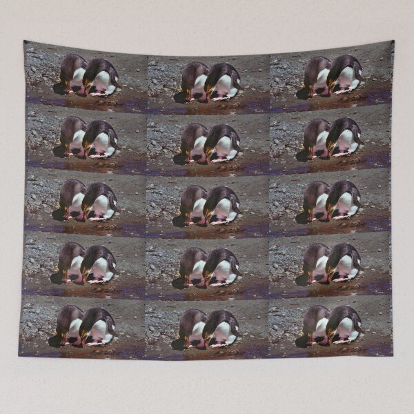 Item preview, Royal Penguins Collecting Pebbles For Their Nest designed and sold by Carole-Anne.