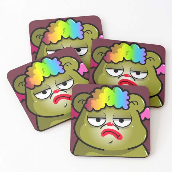 Item preview, Idon'tcare Bear Rainbow Clown designed and sold by Zambeee.