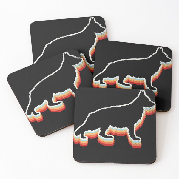 Item preview, Vintage Silhouette Of Pet Animal German Shepherd Pet Dog designed and sold by fantasyy.