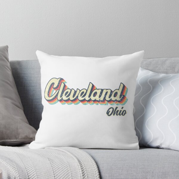 Item preview, Cleveland city Ohio Retro Vintage 70s rainbow designed and sold by Teelogic.