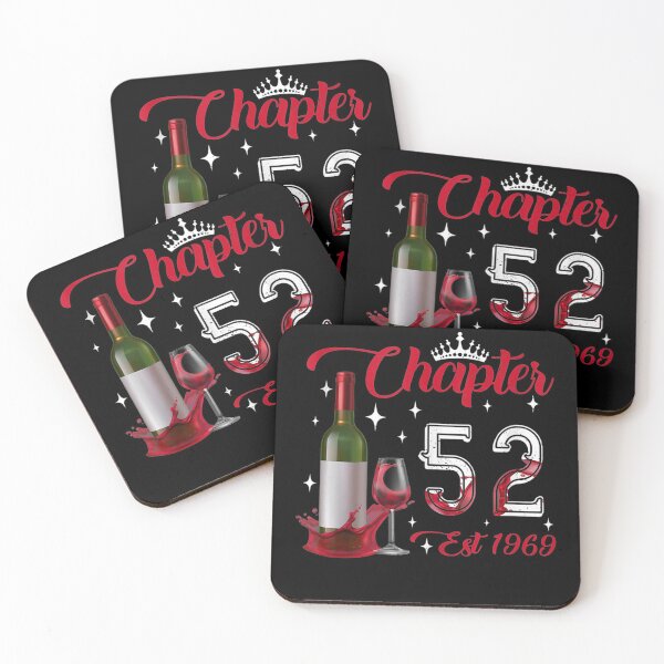 Item preview, Chapter 52 Y\/O Est 1969 52nd Birthday Red Wine Bottle Crown Tank Top designed and sold by RogerGift.
