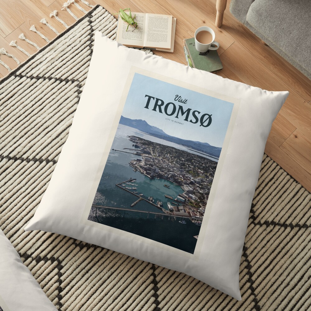 Visit Tromsø Floor Pillow
