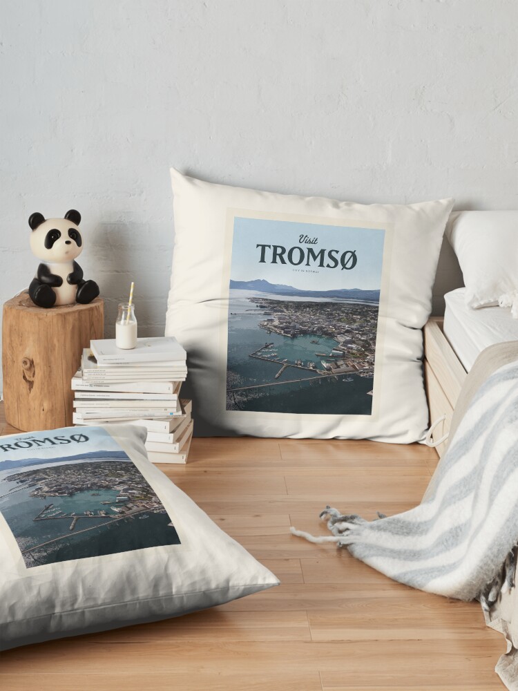 Alternate view of Visit Tromsø Floor Pillow