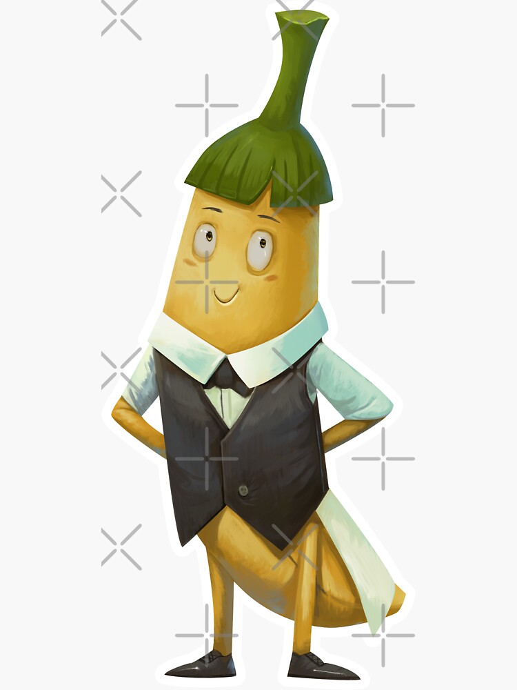 "BANANA GUY" Sticker for Sale by danhtranart Redbubble