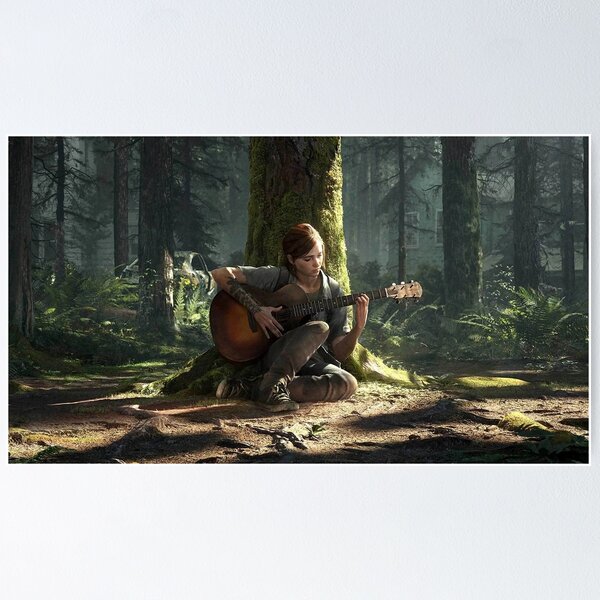 Ellie With Guitar Poster