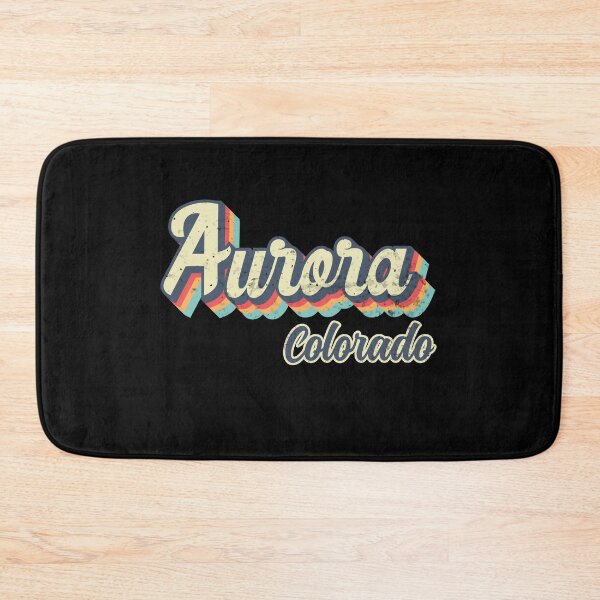 Item preview, Aurora city Colorado Retro Vintage 70s rainbow designed and sold by Teelogic.