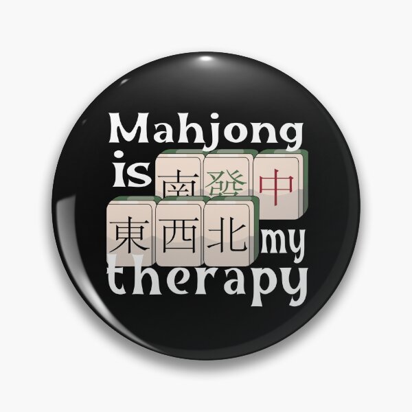Item preview, Mahjong Is My Therapy - Mahjong designed and sold by YueHeng Creates ⭐⭐⭐⭐⭐.