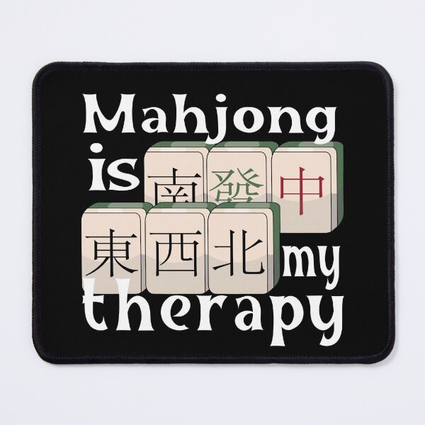 Item preview, Mahjong Is My Therapy - Mahjong designed and sold by YueHeng Creates ⭐⭐⭐⭐⭐.