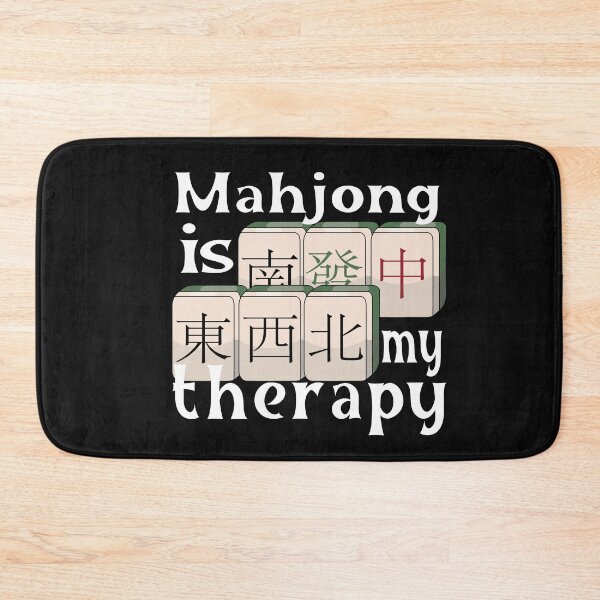 Item preview, Mahjong Is My Therapy - Mahjong designed and sold by YueHeng Creates ⭐⭐⭐⭐⭐.