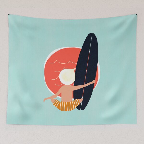 Item preview, Surfer boy and sunset designed and sold by miniwaves.