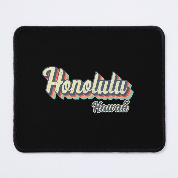 Item preview, Honolulu City Hawaii Retro Vintage 70s rainbow designed and sold by Teelogic.