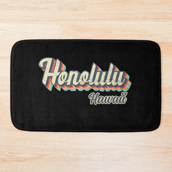 Item preview, Honolulu City Hawaii Retro Vintage 70s rainbow designed and sold by Teelogic.