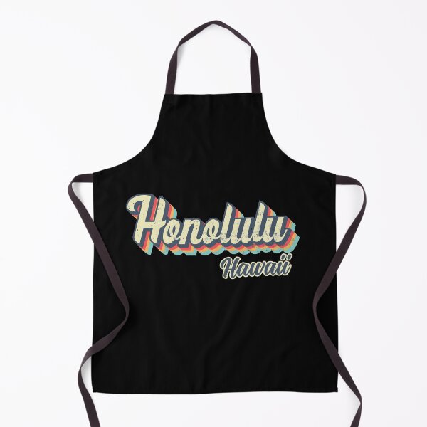 Item preview, Honolulu City Hawaii Retro Vintage 70s rainbow designed and sold by Teelogic.