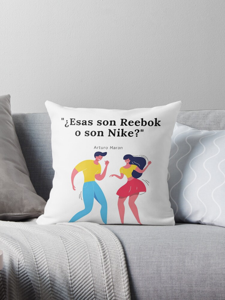 Cojín «¿Esas son Reebok o son Nike? Ritmo de la noche» aminazh | Redbubble