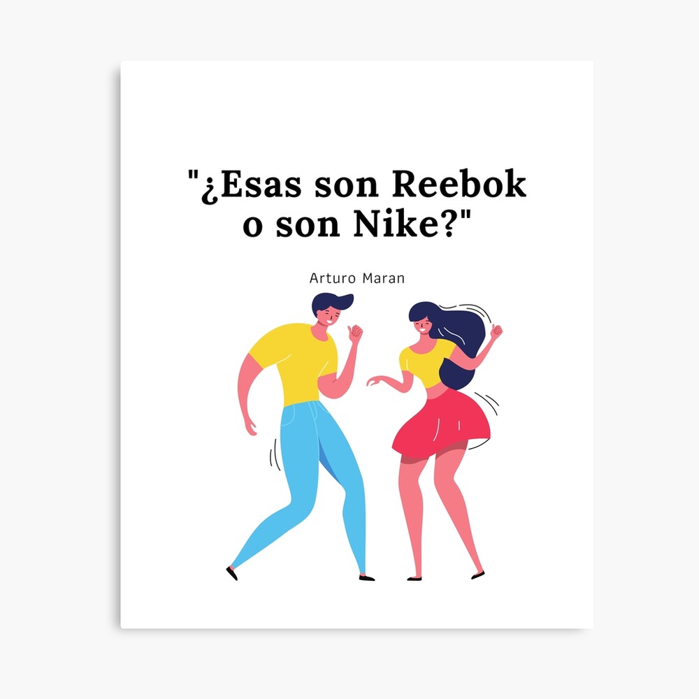 Intermedio impulso Persona con experiencia Cojín «¿Esas son Reebok o son Nike? Ritmo de la noche» de aminazh |  Redbubble
