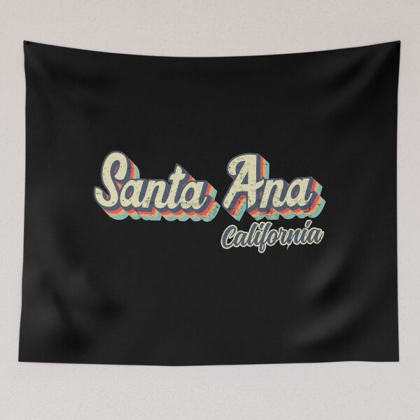 Item preview, Santa Ana city California Retro Vintage 70s rainbow designed and sold by Teelogic.
