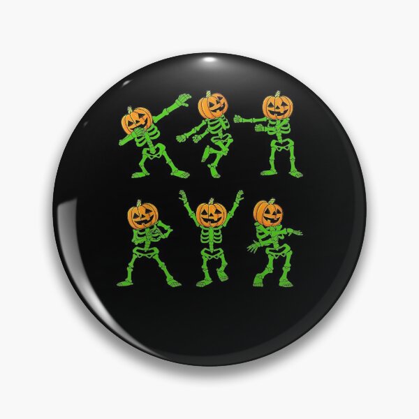 Artikelvorschau, Halloween Dancing Pumpkin Head Skeletons Dance Challenge entworfen und verkauft von mchargue12.