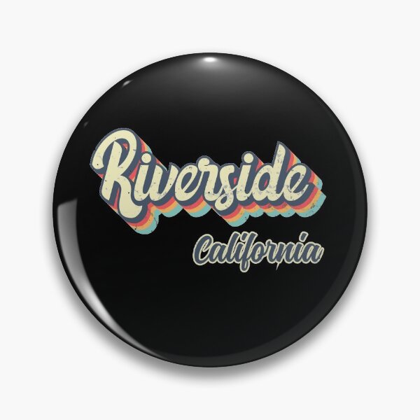 Item preview, Riverside city California Retro Vintage 70s rainbow designed and sold by Teelogic.