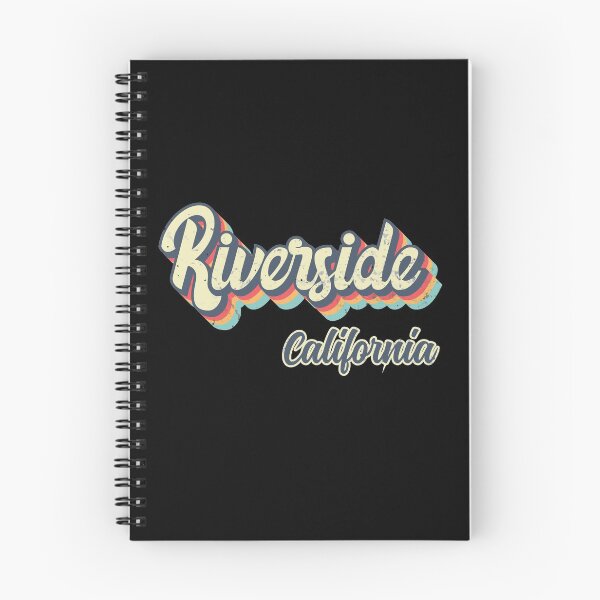 Item preview, Riverside city California Retro Vintage 70s rainbow designed and sold by Teelogic.