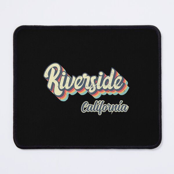 Item preview, Riverside city California Retro Vintage 70s rainbow designed and sold by Teelogic.
