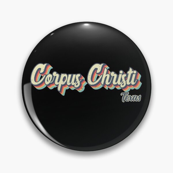 Item preview, Corpus Christi city Texas Retro Vintage 70s rainbow designed and sold by Teelogic.
