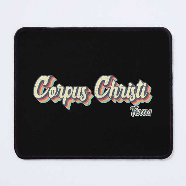 Item preview, Corpus Christi city Texas Retro Vintage 70s rainbow designed and sold by Teelogic.